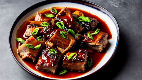  Anshan-Style Braised Pork Ribs: Ein Sinfonie der Zartheit und Umami-Bombe auf Ihrem Teller!